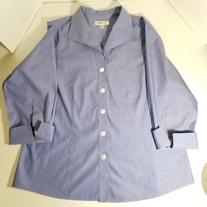 Coldwater Creek Blue Tunic Top Size Womens 1X